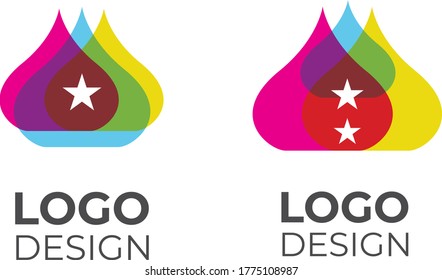 Vector Logotype with russian symbols