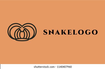 Vector logotype of snake