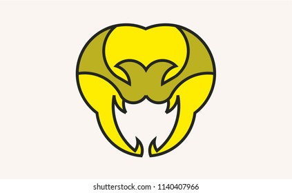 Vector logotype of snake