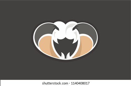 Vector logotype of snake