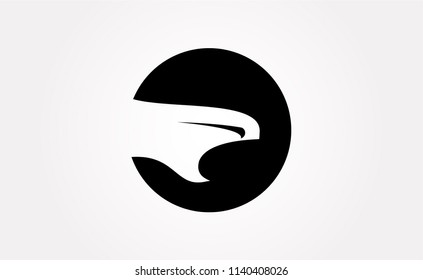 Vector logotype of snake