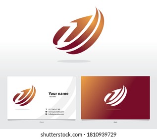 Vector Logotype Template Letter Z - Logo Design Element with Business Card