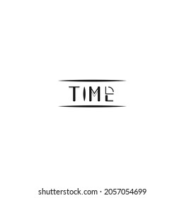 vector logotype time for business management