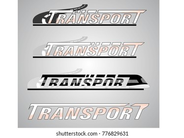 Vector logotype for transportation companyies. road / trein