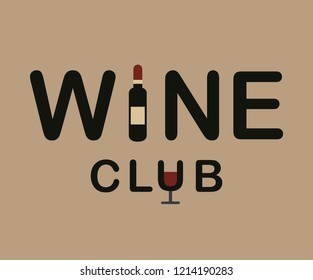 Vector logotype of wine industry