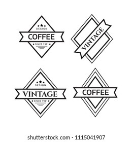 Vector logotypes elements collection. Vintage logo. Hipster label and logo