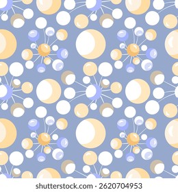 Vector - lollipop balloons seamless pattern, colored illustration.