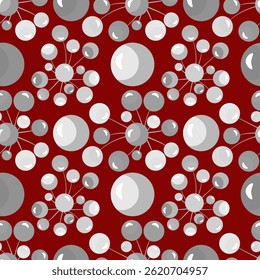 Vector - lollipop balloons seamless pattern, colored illustration.