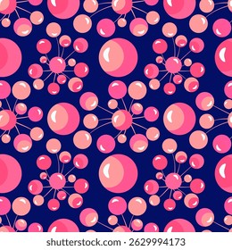 Vector - lollipop balloons seamless pattern, colored illustration.