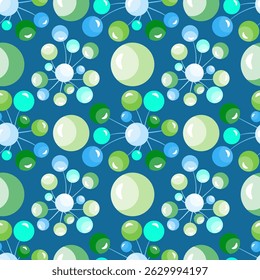 Vector - lollipop balloons seamless pattern, colored illustration.