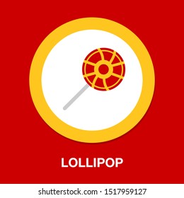 vector lollipop, lollipop vector candy - sweet symbol