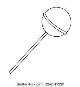 Vector lollipop doodle style, lollipop icon