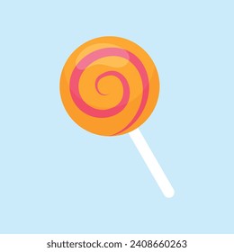 Vector lollipop vector isolated icon. emoji illustration. lollipop vector emoticon.