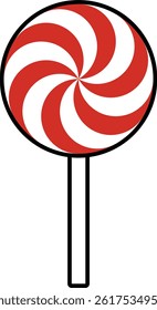 vector of a lollipop. sweet, symbol, children, candy