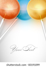 vector lollypop background