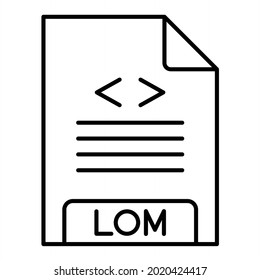 Vector LOM Outline Icon Design
