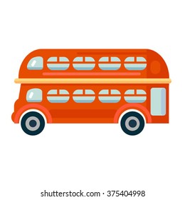 vector London red bus