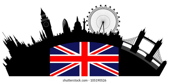 vector London skyline