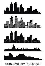 Vector Of London Skyline