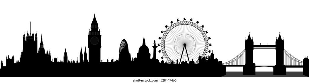 Vector London skyline