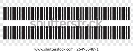 Vector long barcode illustration. eps file 10 