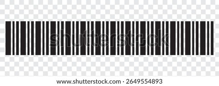 Vector long barcode illustration. eps file 10 