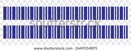 Vector long barcode illustration. eps file 10 