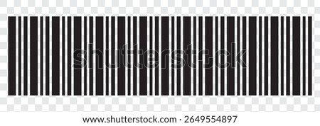 Vector long barcode illustration. eps file 10 