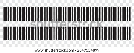 Vector long barcode illustration. eps file 10 