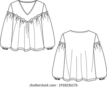 13,658 Blouse outline Images, Stock Photos & Vectors | Shutterstock