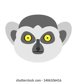 vector long tailed lemur wild animal,zoo animal,in jungle