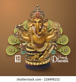 Vector Lord Ganesha. 