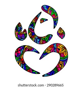 Vector Lord Ganesha in the style of mehendi. Can be used for tattoos, postcards, posters, and print applied to the fabric.