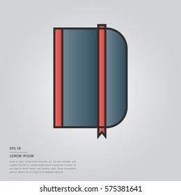 Vector of lorem ipsum text and file on white background