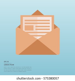 Vector of lorem ipsum text and message on blue background