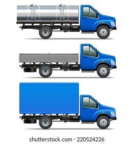 Vector Lorry Icons Set 2