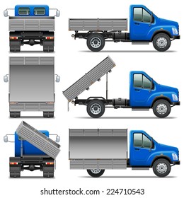 Vector Lorry Icons Set 4