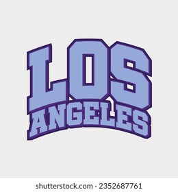 vector los angeles typography design for t shirt or your brand