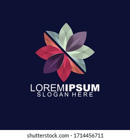 Vector Lotus Flower Floral Mandala Logo Template