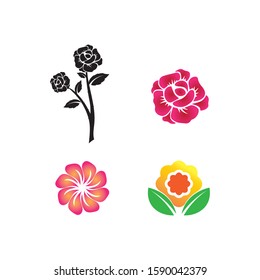 Vector Lotus Flower Sign for Wellness, Spa and Yoga. Vector Illustration