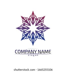 Vector  Lotus Flower Sign for Wellness, Spa and Yoga. Vector Illustration

