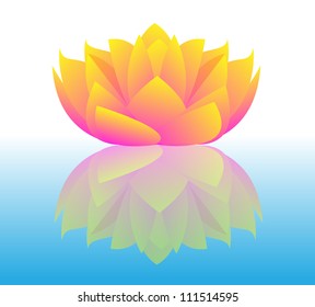 Similar Images, Stock Photos & Vectors of Vector lotus flower symbol