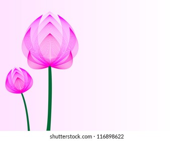 Vector lotus flower symbol