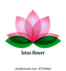 Vector lotus flower symbol