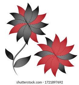 Vector lotus flower wildflower for background