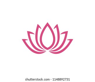 Vector lotus flowers design logo Template icon