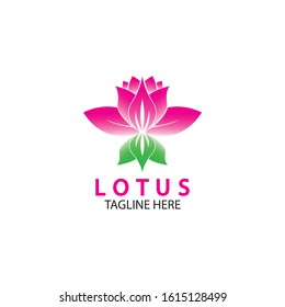 Vector lotus flowers design for spa, yoga class, hotel and resort