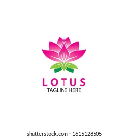 Vector lotus flowers design for spa, yoga class, hotel and resort