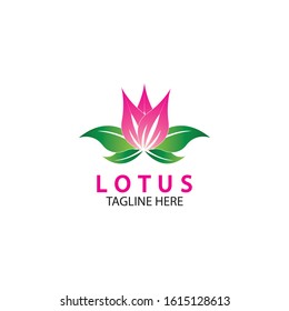 Vector lotus flowers design for spa, yoga class, hotel and resort