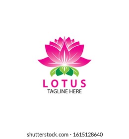 Vector lotus flowers design for spa, yoga class, hotel and resort